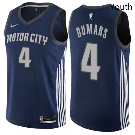 Youth Nike Detroit Pistons 4 Joe Dumars Swingman Navy Blue NBA Jersey City Edition Youth Nike Detroit Pistons 4 Joe Dumars Swingman Navy Blue NBA Jersey City Edition