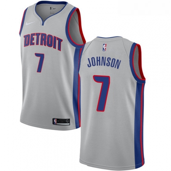 Youth Nike Detroit Pistons 7 Stanley Johnson Swingman Silver NBA Jersey Statement Edition Youth Nike Detroit Pistons 7 Stanley Johnson Swingman Silver NBA Jersey Statement Edition