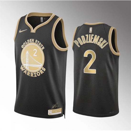 Men Golden State Warriors 2 Brandin Podziemski Black 2024 Select Series Stitched Basketball Jersey Men Golden State Warriors 2 Brandin Podziemski Black 2024 Select Series Stitched Basketball Jersey