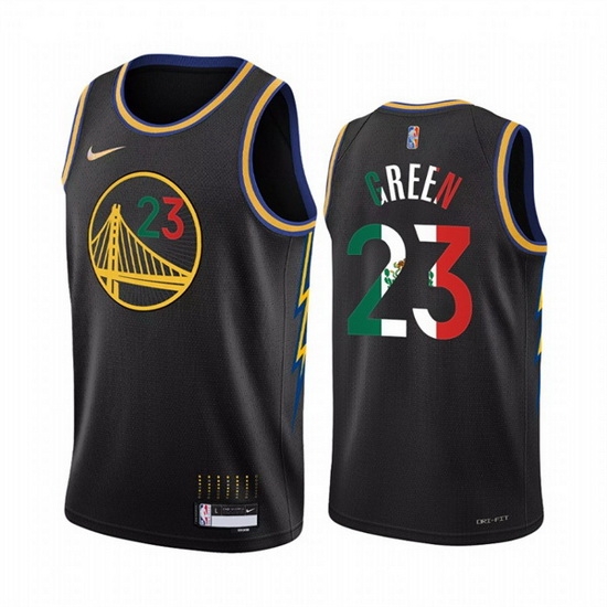 Men Golden State Warriors 23 Draymond Green 2022 Black Special Mexico City Edition Stitched Jersey Men Golden State Warriors 23 Draymond Green 2022 Black Special Mexico City Edition Stitched Jersey