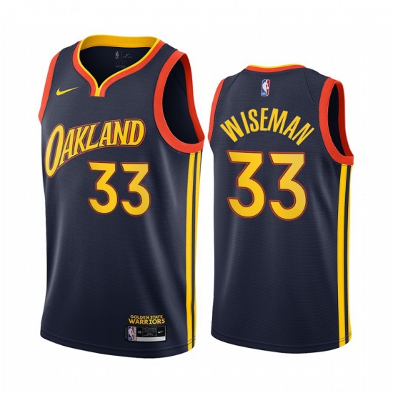 Men Nike Golden State Warriors 33 James Wiseman Navy NBA Swingman 2020 21 City Edition Jersey Men Nike Golden State Warriors 33 James Wiseman Navy NBA Swingman 2020 21 City Edition Jersey