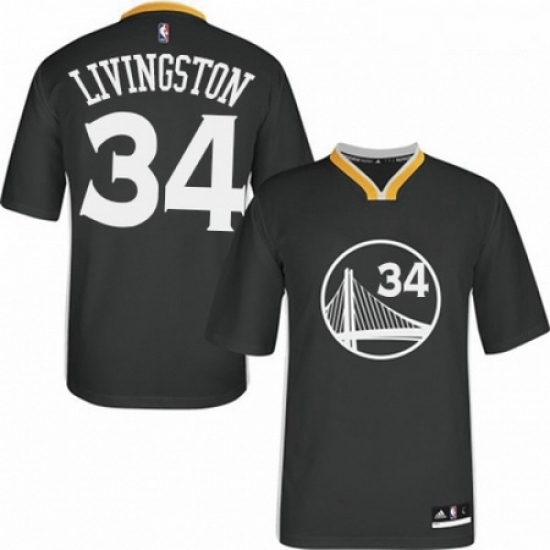 Mens Adidas Golden State Warriors 34 Shaun Livingston Authentic Black Alternate NBA Jersey Mens Adidas Golden State Warriors 34 Shaun Livingston Authentic Black Alternate NBA Jersey