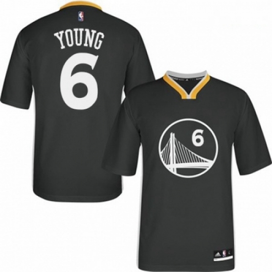 Mens Adidas Golden State Warriors 6 Nick Young Authentic Black Alternate NBA Jersey Mens Adidas Golden State Warriors 6 Nick Young Authentic Black Alternate NBA Jersey
