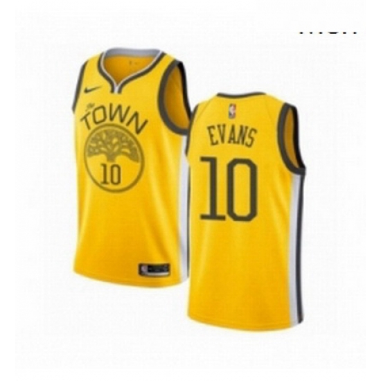 Mens Nike Golden State Warriors 10 Jacob Evans Yellow Swingman Jersey Earned Edition Mens Nike Golden State Warriors 10 Jacob Evans Yellow Swingman Jersey Earned Edition