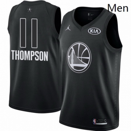 Mens Nike Jordan Golden State Warriors 11 Klay Thompson Swingman Black 2018 All Star Game NBA Jersey Mens Nike Jordan Golden State Warriors 11 Klay Thompson Swingman Black 2018 All Star Game NBA Jersey