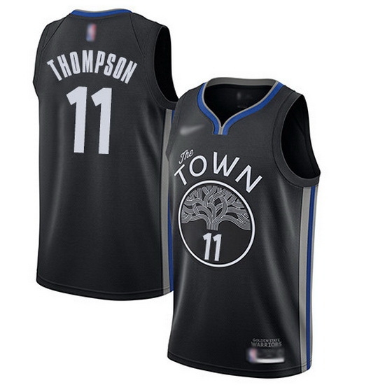 Warriors 11 Klay Thompson Black Basketball Swingman City Edition 2019 20 Jersey Warriors 11 Klay Thompson Black Basketball Swingman City Edition 2019 20 Jersey