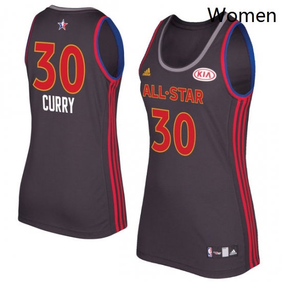 Womens Adidas Golden State Warriors 30 Stephen Curry Swingman Charcoal 2017 All Star NBA Jersey Womens Adidas Golden State Warriors 30 Stephen Curry Swingman Charcoal 2017 All Star NBA Jersey