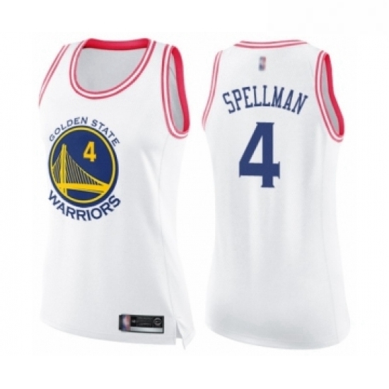 Womens Golden State Warriors 4 Omari Spellman Swingman White ink Fashion Basketball Jersey Womens Golden State Warriors 4 Omari Spellman Swingman White ink Fashion Basketball Jersey