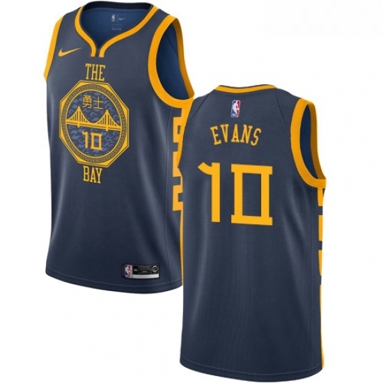 Womens Nike Golden State Warriors 10 Jacob Evans Swingman Navy Blue NBA Jersey City Edition Womens Nike Golden State Warriors 10 Jacob Evans Swingman Navy Blue NBA Jersey City Edition