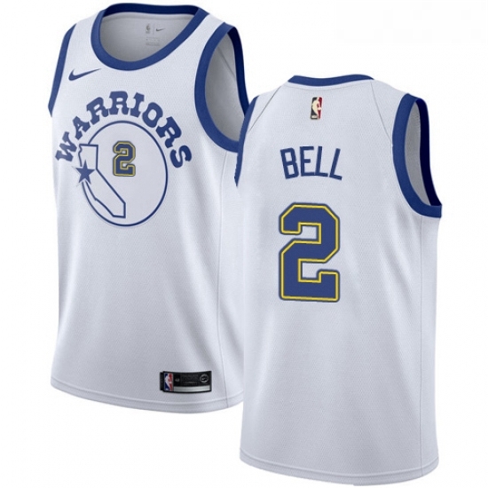 Womens Nike Golden State Warriors 2 Jordan Bell Authentic White Hardwood Classics NBA Jersey Womens Nike Golden State Warriors 2 Jordan Bell Authentic White Hardwood Classics NBA Jersey