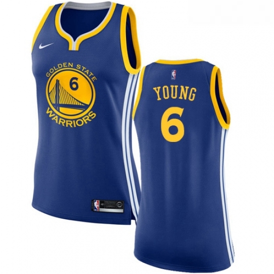 Womens Nike Golden State Warriors 6 Nick Young Swingman Royal Blue Road NBA Jersey Icon Edition Womens Nike Golden State Warriors 6 Nick Young Swingman Royal Blue Road NBA Jersey Icon Edition