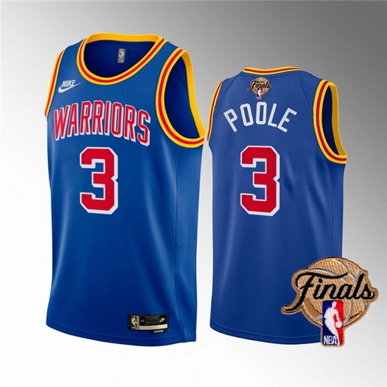 Youth Golden State Warriors 3 Jordan Poole 2022 Royal NBA Finals Stitched Jersey Youth Golden State Warriors 3 Jordan Poole 2022 Royal NBA Finals Stitched Jersey
