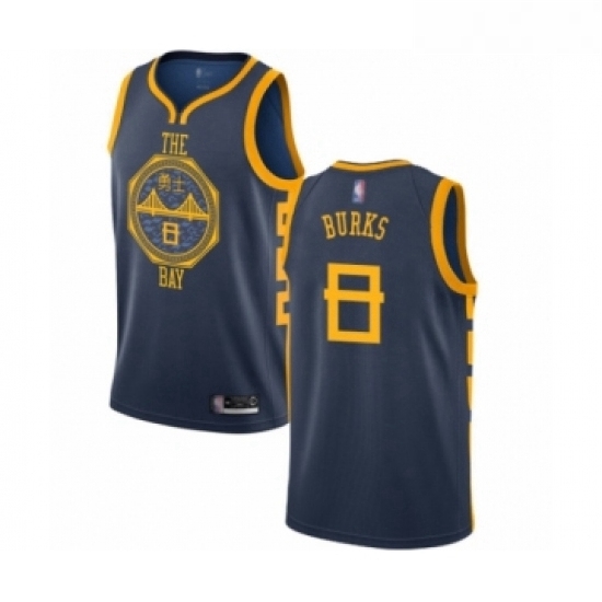 Youth Golden State Warriors 8 Alec Burks Swingman Navy Blue Basketball Jersey City Edition Youth Golden State Warriors 8 Alec Burks Swingman Navy Blue Basketball Jersey City Edition