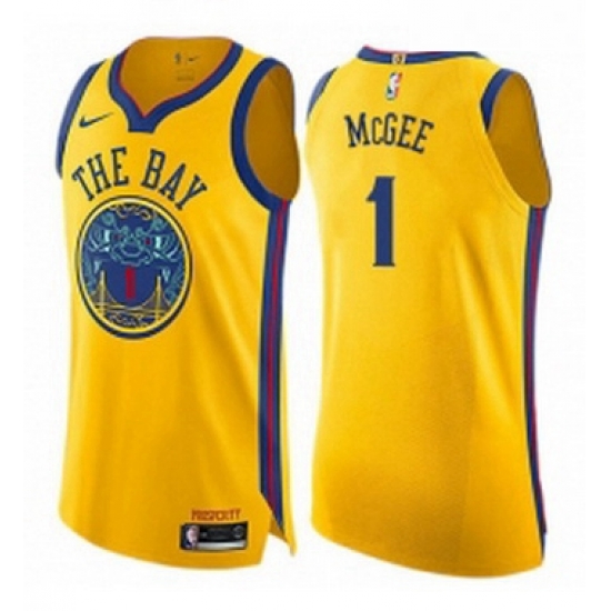 Youth Nike Golden State Warriors 1 JaVale McGee Swingman Gold NBA Jersey City Edition Youth Nike Golden State Warriors 1 JaVale McGee Swingman Gold NBA Jersey City Edition
