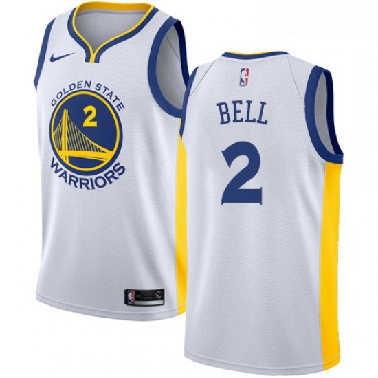 Youth Nike Golden State Warriors 2 Jordan Bell Swingman White Home NBA Jersey Association Edition Youth Nike Golden State Warriors 2 Jordan Bell Swingman White Home NBA Jersey Association Edition