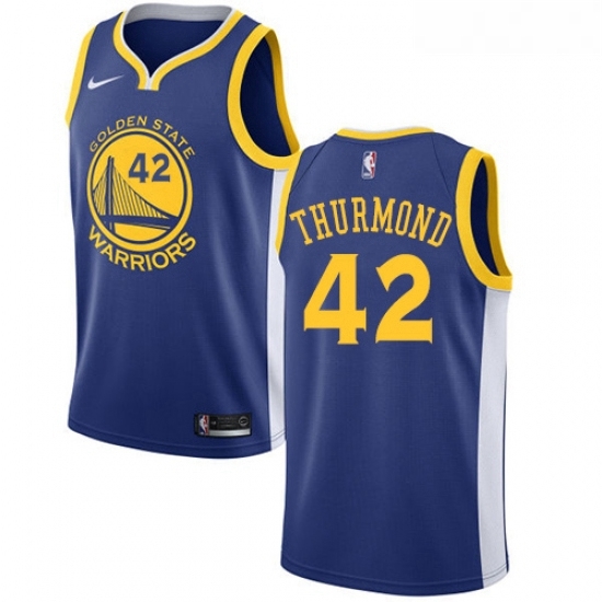 Youth Nike Golden State Warriors 42 Nate Thurmond Swingman Royal Blue Road NBA Jersey Icon Edition Youth Nike Golden State Warriors 42 Nate Thurmond Swingman Royal Blue Road NBA Jersey Icon Edition