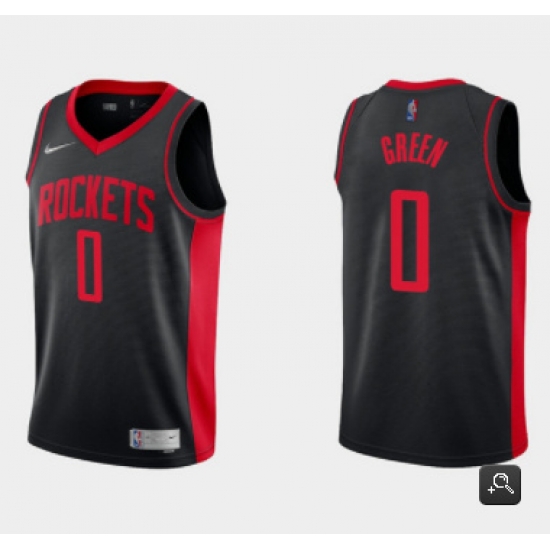 Men Houston Rockets 0 Jalen Green Earned Edition Black Stitched Basketball Jersey Men Houston Rockets 0 Jalen Green Earned Edition Black Stitched Basketball Jersey