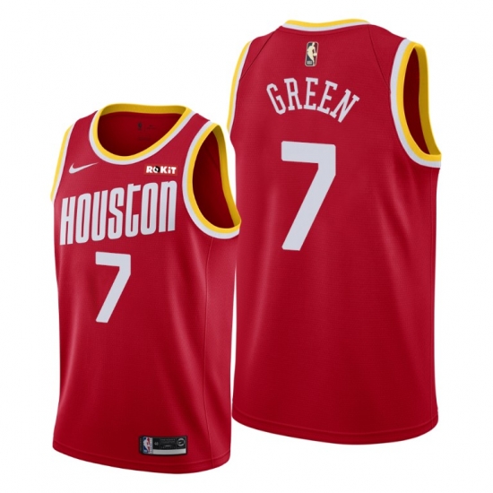 Men Houston Rockets 7 Jalen Green Red Jersey 2021 NBA Men Houston Rockets 7 Jalen Green Red Jersey 2021 NBA