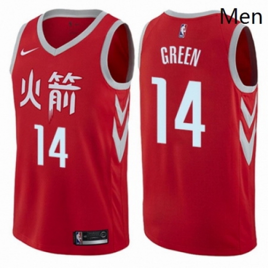 Mens Nike Houston Rockets 14 Gerald Green Authentic Red NBA Jersey City Edition Mens Nike Houston Rockets 14 Gerald Green Authentic Red NBA Jersey City Edition