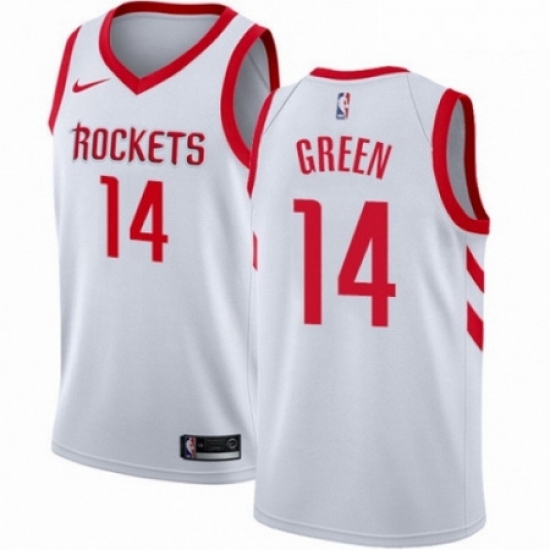 Mens Nike Houston Rockets 14 Gerald Green Swingman White NBA Jersey Association Edition Mens Nike Houston Rockets 14 Gerald Green Swingman White NBA Jersey Association Edition
