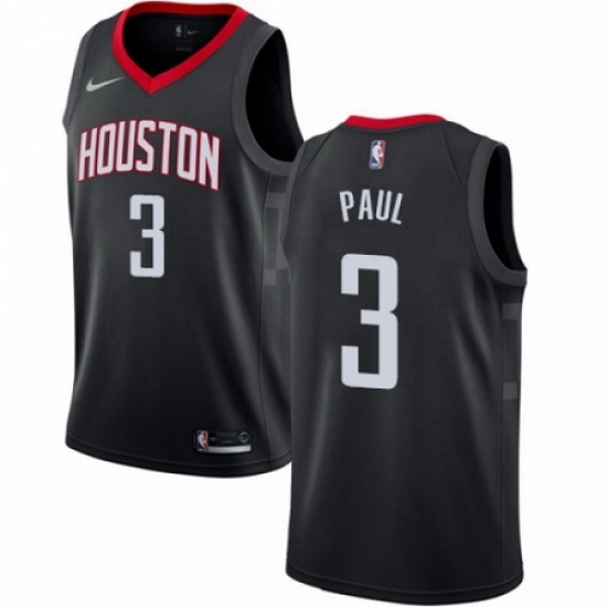 Mens Nike Houston Rockets 3 Chris Paul Swingman Black Alternate NBA Jersey Statement Edition Mens Nike Houston Rockets 3 Chris Paul Swingman Black Alternate NBA Jersey Statement Edition
