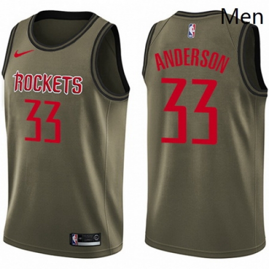 Mens Nike Houston Rockets 33 Ryan Anderson Swingman Green Salute to Service NBA Jersey Mens Nike Houston Rockets 33 Ryan Anderson Swingman Green Salute to Service NBA Jersey