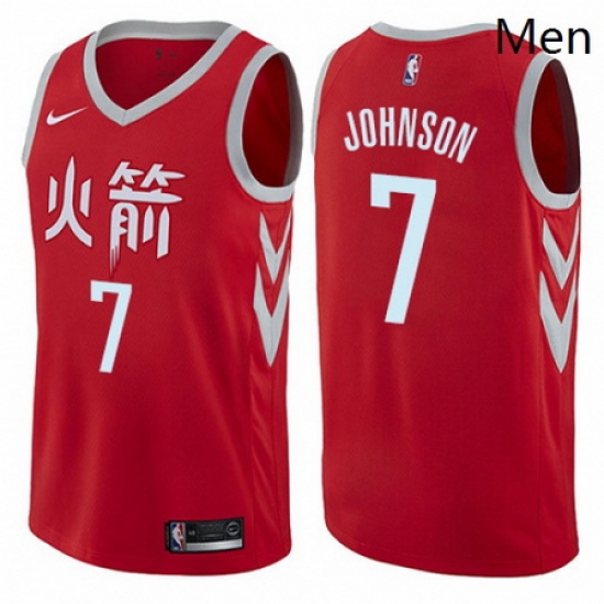 Mens Nike Houston Rockets 7 Joe Johnson Authentic Red NBA Jersey City Edition Mens Nike Houston Rockets 7 Joe Johnson Authentic Red NBA Jersey City Edition