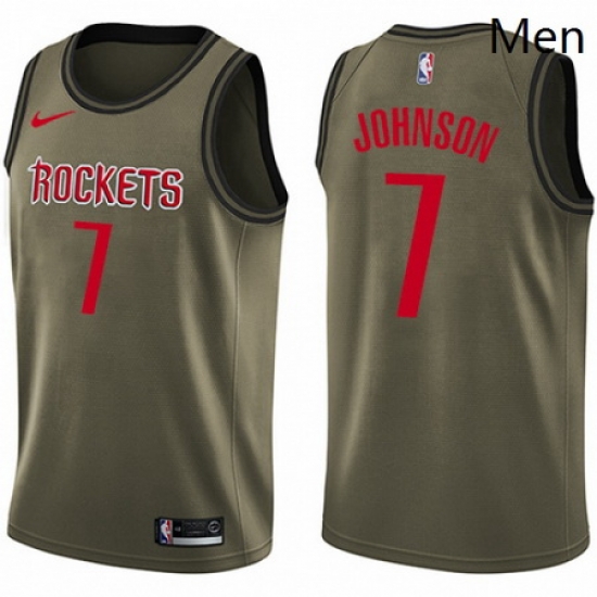 Mens Nike Houston Rockets 7 Joe Johnson Swingman Green Salute to Service NBA Jersey Mens Nike Houston Rockets 7 Joe Johnson Swingman Green Salute to Service NBA Jersey