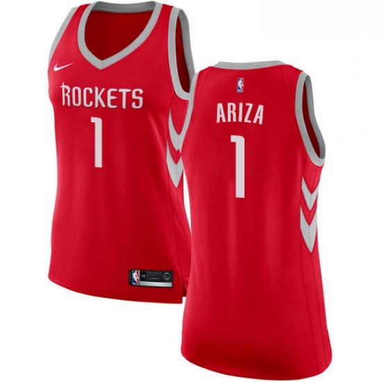 Womens Nike Houston Rockets 1 Trevor Ariza Swingman Red Road NBA Jersey Icon Edition Womens Nike Houston Rockets 1 Trevor Ariza Swingman Red Road NBA Jersey Icon Edition