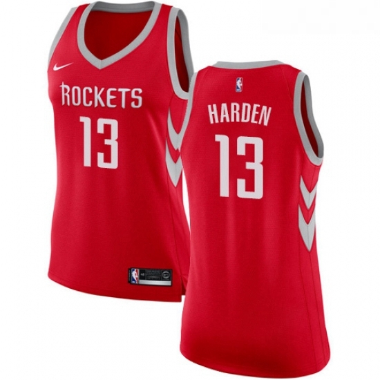 Womens Nike Houston Rockets 13 James Harden Swingman Red Road NBA Jersey Icon Edition Womens Nike Houston Rockets 13 James Harden Swingman Red Road NBA Jersey Icon Edition