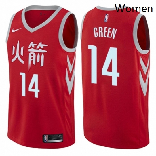 Womens Nike Houston Rockets 14 Gerald Green Swingman Red NBA Jersey City Edition Womens Nike Houston Rockets 14 Gerald Green Swingman Red NBA Jersey City Edition