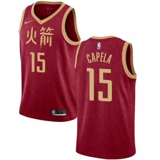 Womens Nike Houston Rockets 15 Clint Capela Swingman Red NBA Jersey 2018 19 City Edition Womens Nike Houston Rockets 15 Clint Capela Swingman Red NBA Jersey 2018 19 City Edition