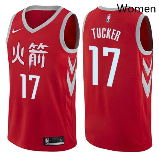 Womens Nike Houston Rockets 17 PJ Tucker Swingman Red NBA Jersey City Edition Womens Nike Houston Rockets 17 PJ Tucker Swingman Red NBA Jersey City Edition