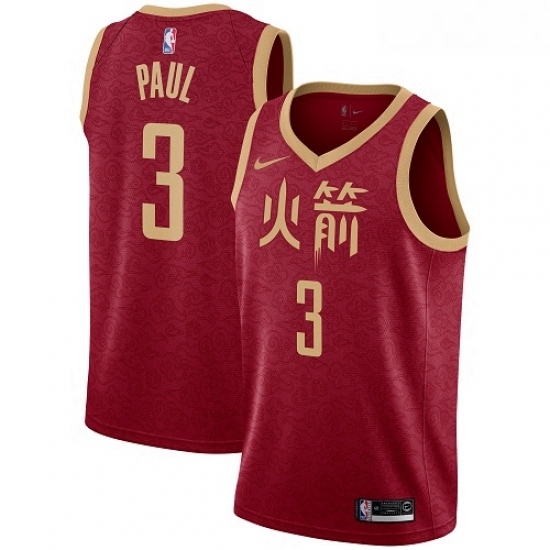 Womens Nike Houston Rockets 3 Chris Paul Swingman Red NBA Jersey 2018 19 City Edition Womens Nike Houston Rockets 3 Chris Paul Swingman Red NBA Jersey 2018 19 City Edition