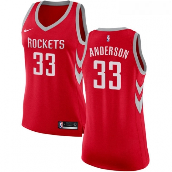 Womens Nike Houston Rockets 33 Ryan Anderson Authentic Red Road NBA Jersey Icon Edition Womens Nike Houston Rockets 33 Ryan Anderson Authentic Red Road NBA Jersey Icon Edition