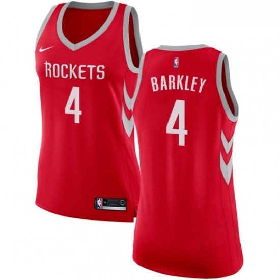 Womens Nike Houston Rockets 4 Charles Barkley Authentic Red Road NBA Jersey Icon Edition Womens Nike Houston Rockets 4 Charles Barkley Authentic Red Road NBA Jersey Icon Edition