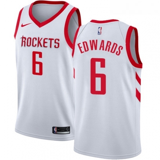 Womens Nike Houston Rockets 6 Vincent Edwards Swingman White NBA Jersey Association Edition Womens Nike Houston Rockets 6 Vincent Edwards Swingman White NBA Jersey Association Edition