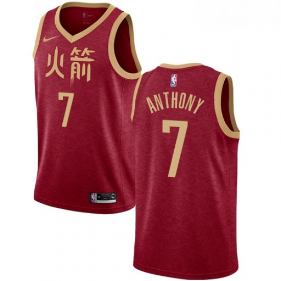 Womens Nike Houston Rockets 7 Carmelo Anthony Swingman Red NBA Jersey 2018 19 City Edition Womens Nike Houston Rockets 7 Carmelo Anthony Swingman Red NBA Jersey 2018 19 City Edition