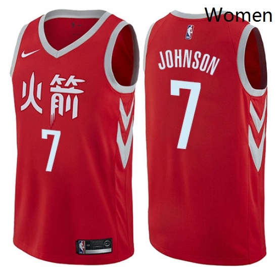 Womens Nike Houston Rockets 7 Joe Johnson Swingman Red NBA Jersey City Edition Womens Nike Houston Rockets 7 Joe Johnson Swingman Red NBA Jersey City Edition