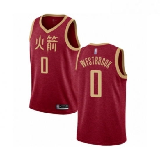 Youth Houston Rockets 0 Russell Westbrook Swingman Red Basketball Jersey 2018 19 City Edition Youth Houston Rockets 0 Russell Westbrook Swingman Red Basketball Jersey 2018 19 City Edition