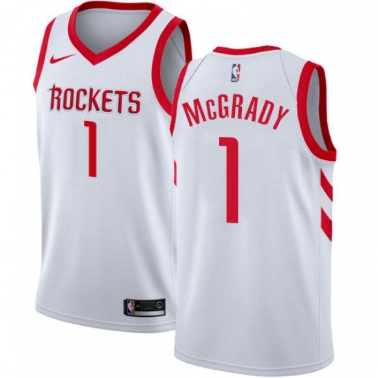 Youth Nike Houston Rockets 1 Tracy McGrady Authentic White Home NBA Jersey Association Edition Youth Nike Houston Rockets 1 Tracy McGrady Authentic White Home NBA Jersey Association Edition