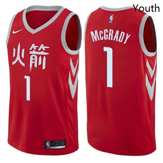 Youth Nike Houston Rockets 1 Tracy McGrady Swingman Red NBA Jersey City Edition Youth Nike Houston Rockets 1 Tracy McGrady Swingman Red NBA Jersey City Edition