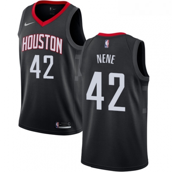 Youth Nike Houston Rockets 42 Nene Swingman Black Alternate NBA Jersey Statement Edition Youth Nike Houston Rockets 42 Nene Swingman Black Alternate NBA Jersey Statement Edition