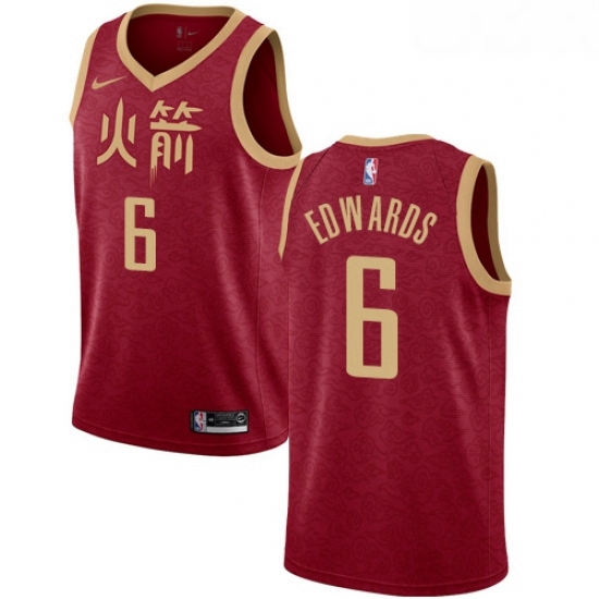 Youth Nike Houston Rockets 6 Vincent Edwards Swingman Red NBA Jersey 2018 19 City Edition Youth Nike Houston Rockets 6 Vincent Edwards Swingman Red NBA Jersey 2018 19 City Edition