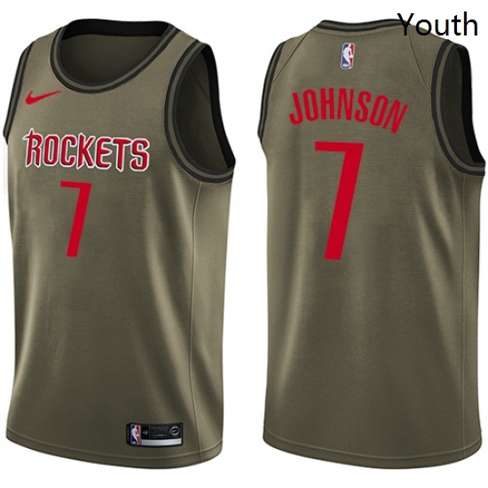 Youth Nike Houston Rockets 7 Joe Johnson Swingman Green Salute to Service NBA Jersey Youth Nike Houston Rockets 7 Joe Johnson Swingman Green Salute to Service NBA Jersey
