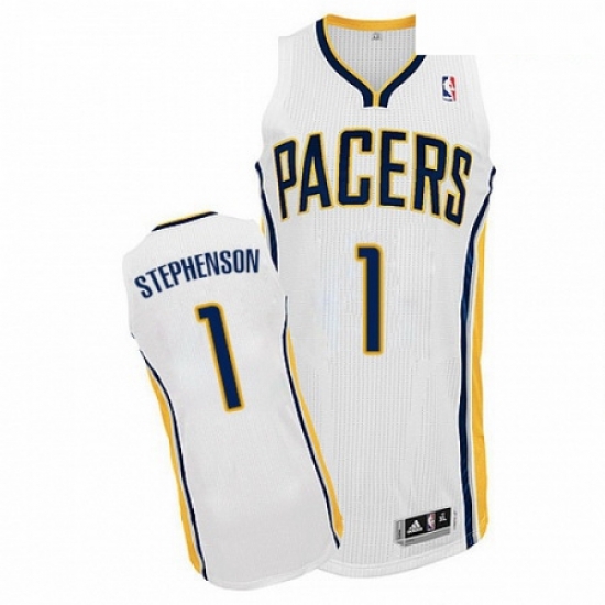 Mens Adidas Indiana Pacers 1 Lance Stephenson Authentic White Home NBA Jersey Mens Adidas Indiana Pacers 1 Lance Stephenson Authentic White Home NBA Jersey