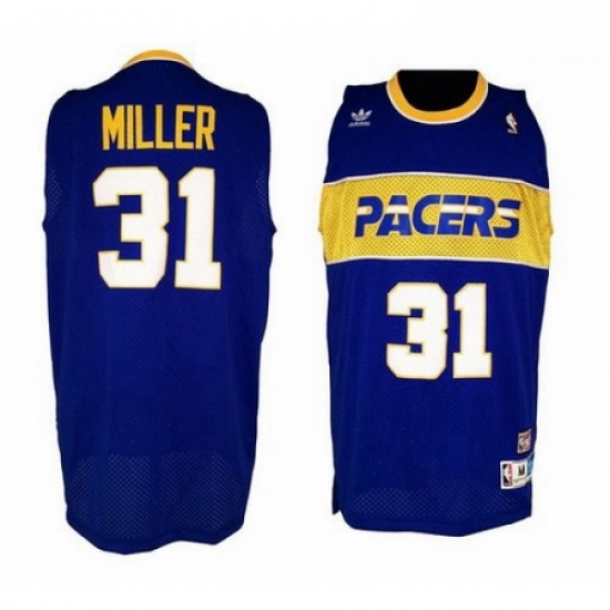Mens Mitchell and Ness Indiana Pacers 31 Reggie Miller Swingman Blue Throwback NBA Jersey Mens Mitchell and Ness Indiana Pacers 31 Reggie Miller Swingman Blue Throwback NBA Jersey