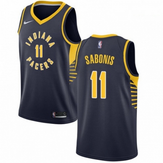 Mens Nike Indiana Pacers 11 Domantas Sabonis Swingman Navy Blue Road NBA Jersey Icon Edition Mens Nike Indiana Pacers 11 Domantas Sabonis Swingman Navy Blue Road NBA Jersey Icon Edition