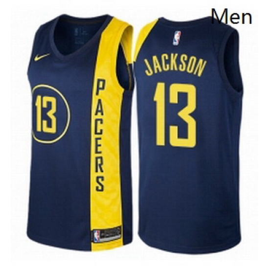 Mens Nike Indiana Pacers 13 Mark Jackson Swingman Navy Blue NBA Jersey City Edition Mens Nike Indiana Pacers 13 Mark Jackson Swingman Navy Blue NBA Jersey City Edition