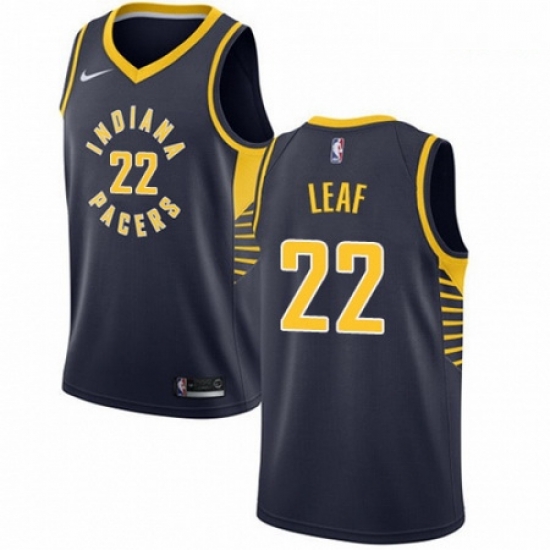 Mens Nike Indiana Pacers 22 T J Leaf Swingman Navy Blue Road NBA Jersey Icon Edition Mens Nike Indiana Pacers 22 T J Leaf Swingman Navy Blue Road NBA Jersey Icon Edition